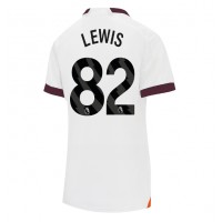 Camiseta Manchester City Rico Lewis #82 Segunda Equipación Replica 2023-24 para mujer mangas cortas